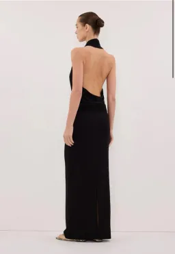 Dissh Felicity Black Sleeveless Halter  Midi Dress  Size M/ AU 10 for rent on The Volte - image 5
