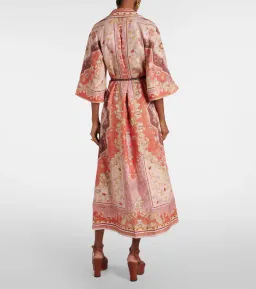 Zimmermann Wylie Tunic Midi Dress in Rust Multi Size 2 / AU 12 for rent on The Volte - image 2