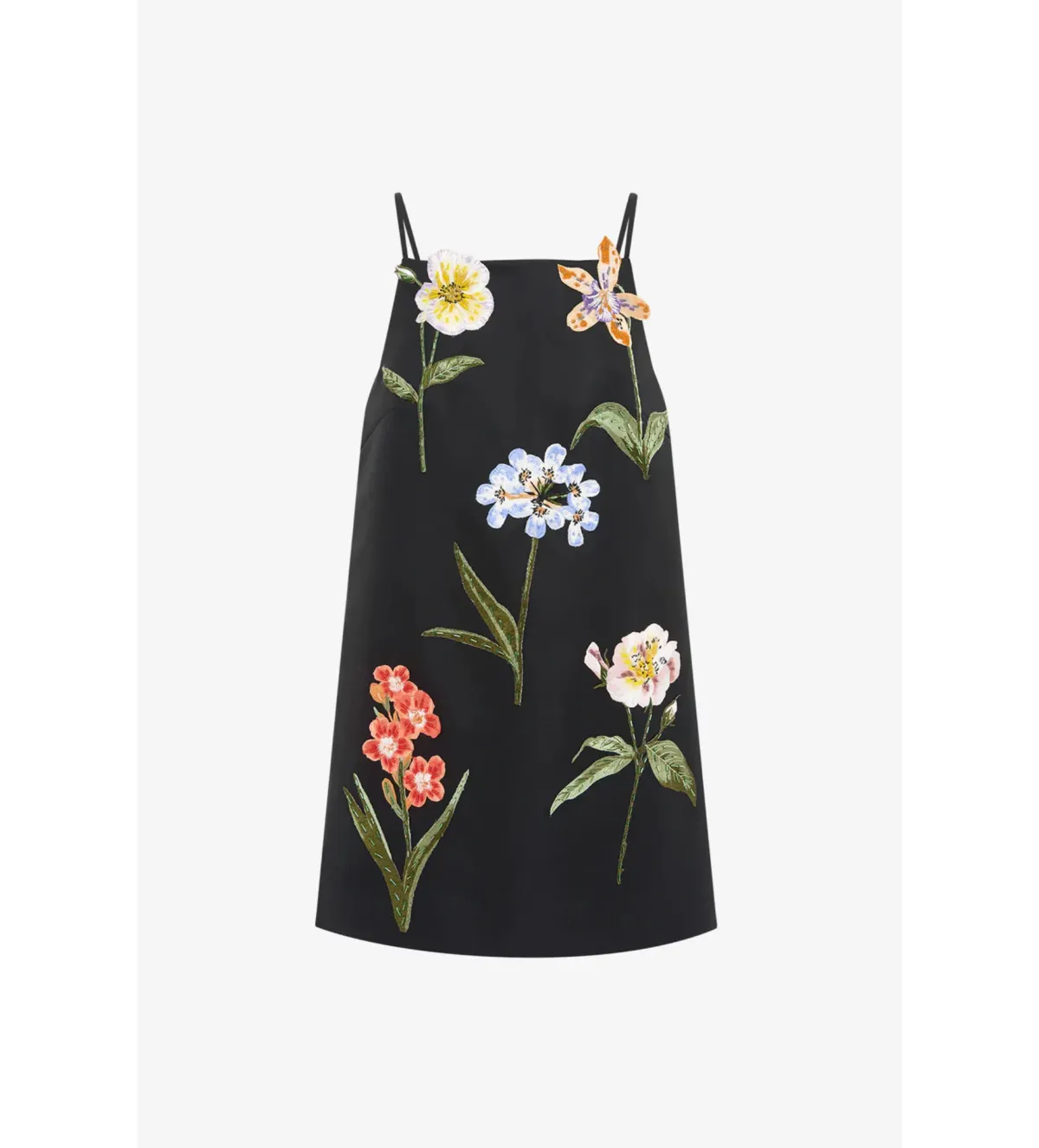 Leo Lin Leia Embroidered Mini Dress Botanical Print in Ebony Size 10 - Image 5