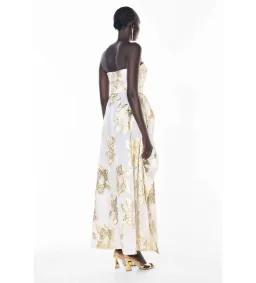 Manning Cartell Paved With Gold Gown White/Ivory Size 10 for rent on The Volte - image 3