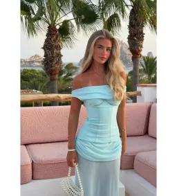 Natalie Rolt Cadence Maxi Gown in Baby Blue Size 1 AU 8 for rent on The Volte - image 3