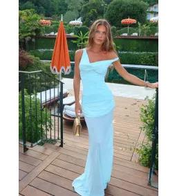 Natalie Rolt Cadence Maxi Gown in Baby Blue Size 2 AU 10 for rent on The Volte - image 1