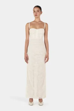 Hansel and Gretel Campari Lace Dress in Cream Size AU6 for rent on The Volte - image 1