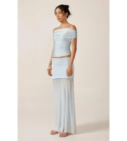 Ance Gria Grace Top & Skirt Set Sky Blue Size M AU 10  for rent on The Volte - image 2