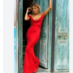 Rat & Boa Florentina Maxi Dress Red  Size M/Au 10  for rent on The Volte - image 1