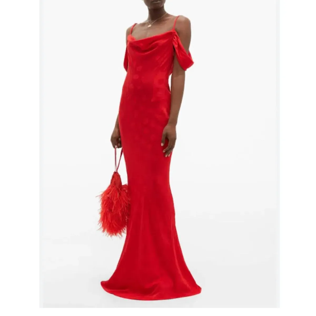 Rat & Boa Florentina Maxi Dress Red Size M/Au 10 - Image 2