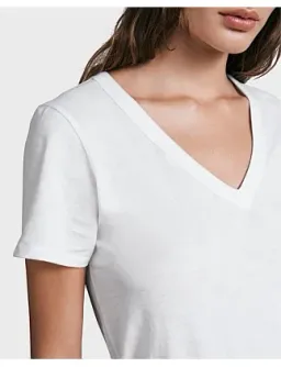 Rag & Bone The Slub Vee Neck T-Shirt White XS/AU 6 for rent on The Volte - image 6