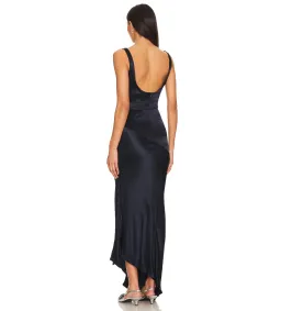 Bec & Bridge Moon Dance Cowl Dress in Navy Blue Size AU8 for rent on The Volte - image 3