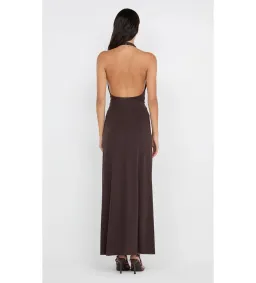 Bec & Bridge Tillie Drape Maxi Dress Dark Chocolate Size S/AU 8 for rent on The Volte - image 3