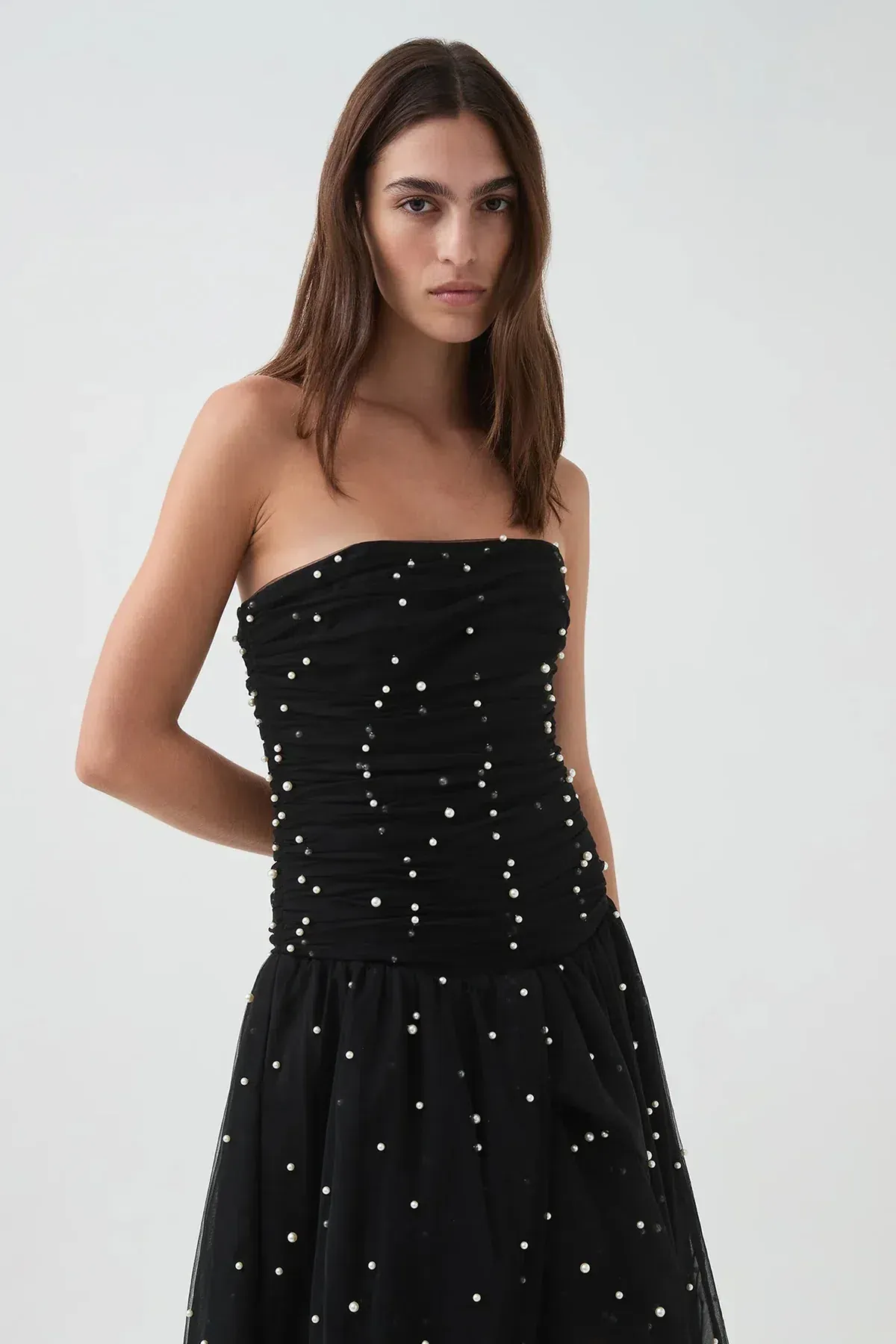 Aje Juniper Gown Black Size 6 - Image 5