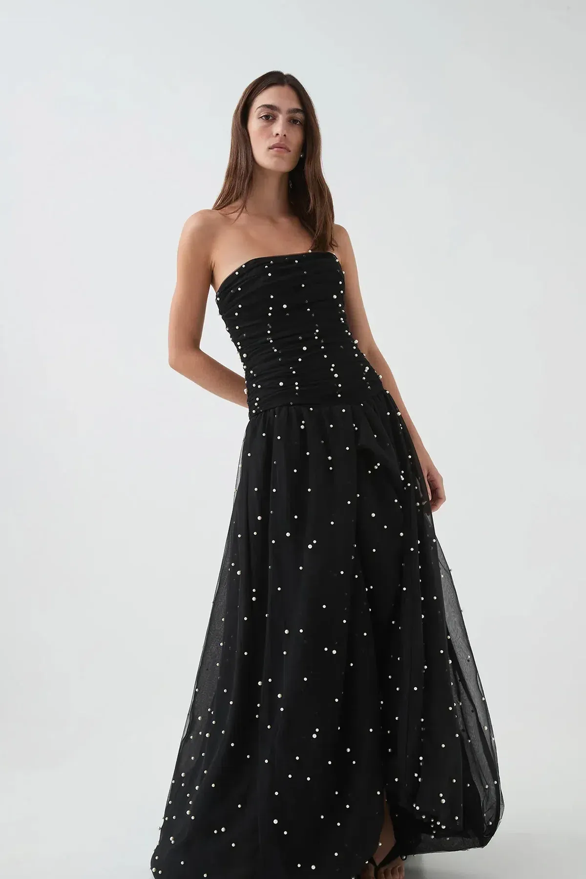 Aje Juniper Gown Black Size 6 - Image 2