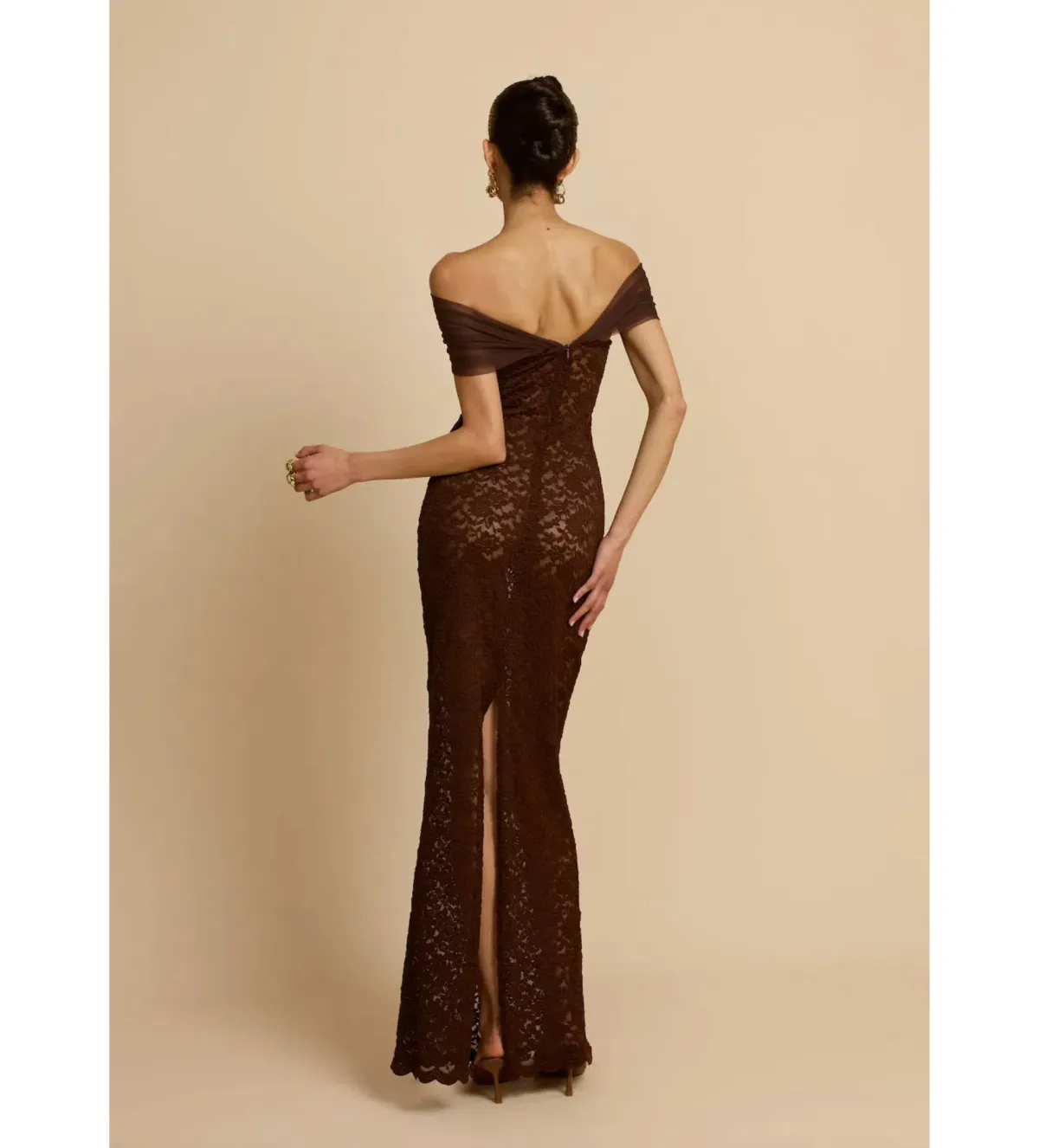 Arcina Ori Milana Maxi Dress Brown Size XS/AU 6 - Image 4