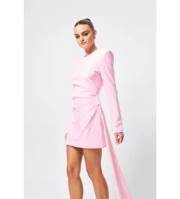 Mossman Sense of Mystery Draped Mini Dress Pink Size 12 for rent on The Volte - image 5