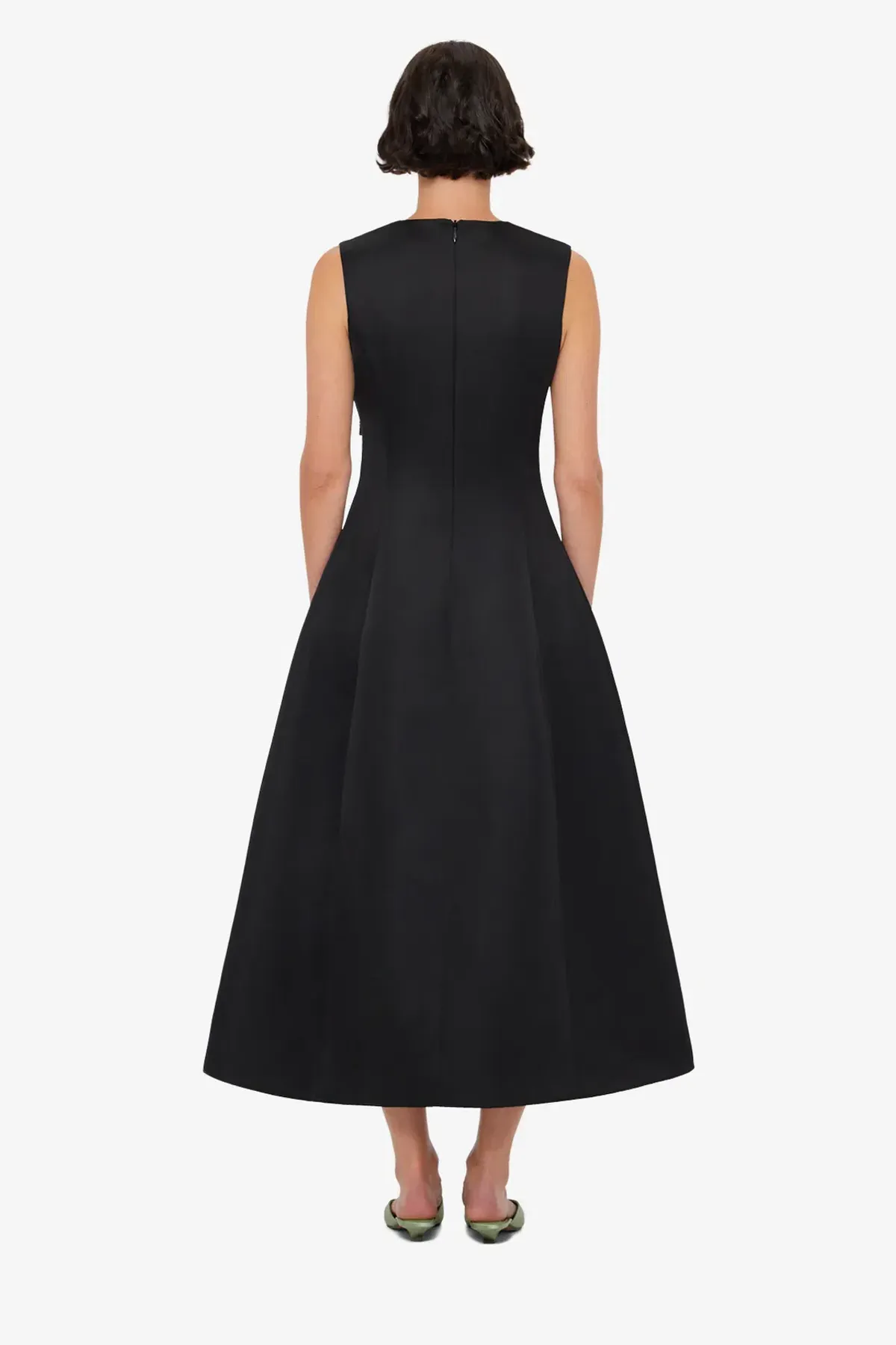 Leo Lin Cleo Embellished Sleeveless Midi Dress Black Size AU 14 - Image 2