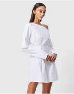 Mossman Homage Mini Dress White Size 12  for rent on The Volte - image 4