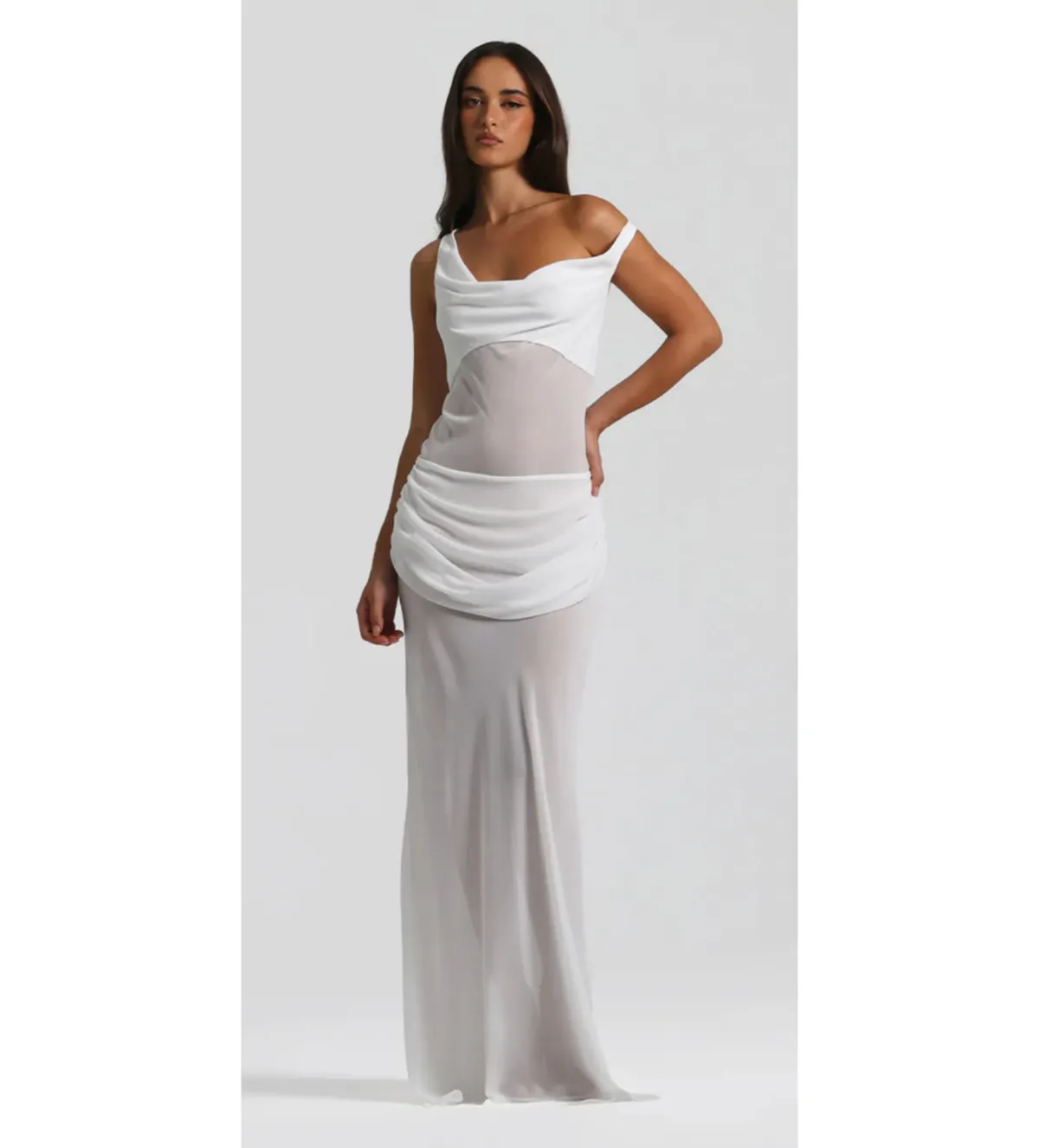Natalie Rolt Cadence Maxi Gown in White Size 10 - Image 2