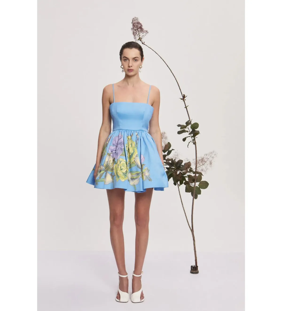 Alemais Donata Mini Dress in Blue Size 6 - Image 1