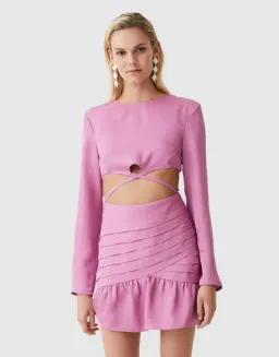 Atoir The Wyld Mini Dress in Pink Size 12  for rent on The Volte - image 2