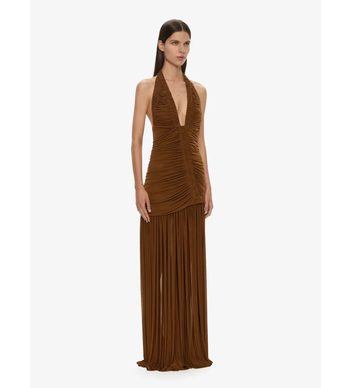 Christopher Esber Orion Maxi Gown in Russet Size 6 - Image 2