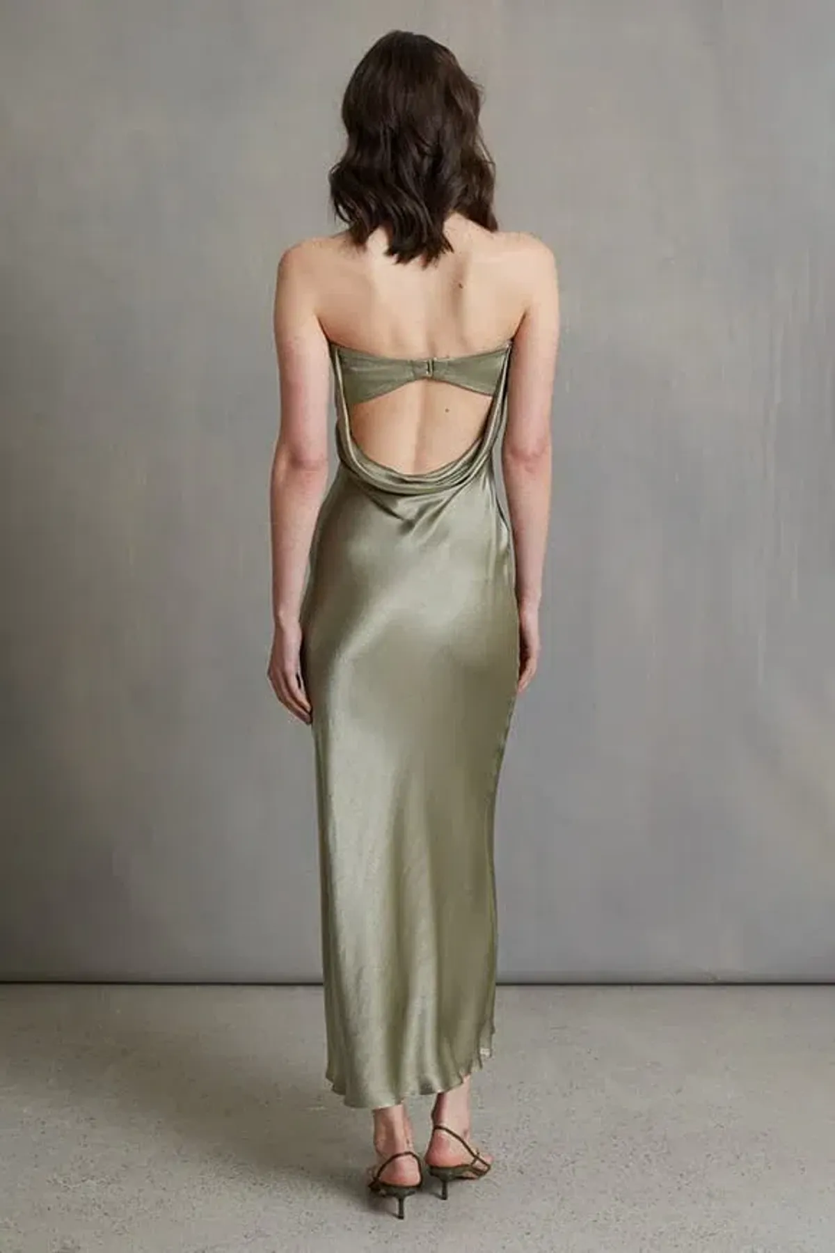 Bec & Bridge Moon Dance Strapless Dress Sage Size 10 - Image 2