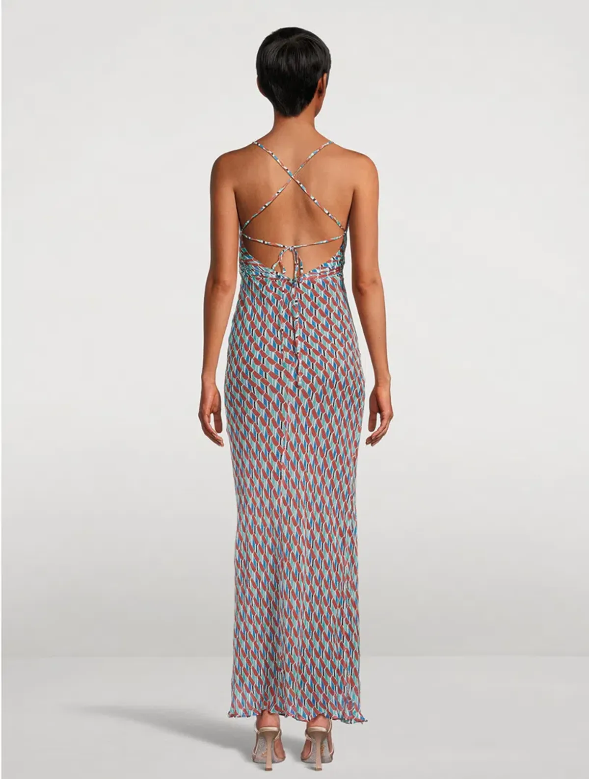 Maribel Lace Back Bias Maxi Dress Size 8 - Image 2