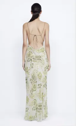 Bec & Bridge Lylou Maxi Dress in Lemon Paisley Size 8 for rent on The Volte - image 3