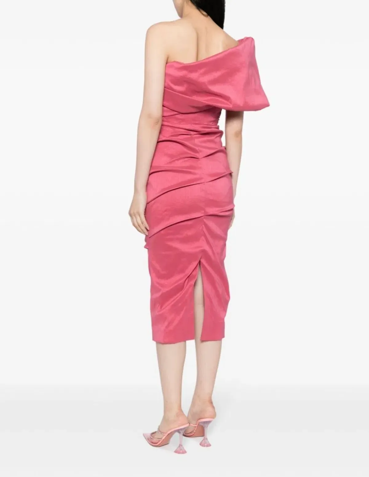 Rachel Gilbert Kat Midi Dress in Rose Pink Size 3 / AU 12 - Image 3