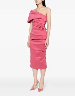 Rachel Gilbert Kat Midi Dress in Rose Pink Size 3 / AU 12 for rent on The Volte - image 2