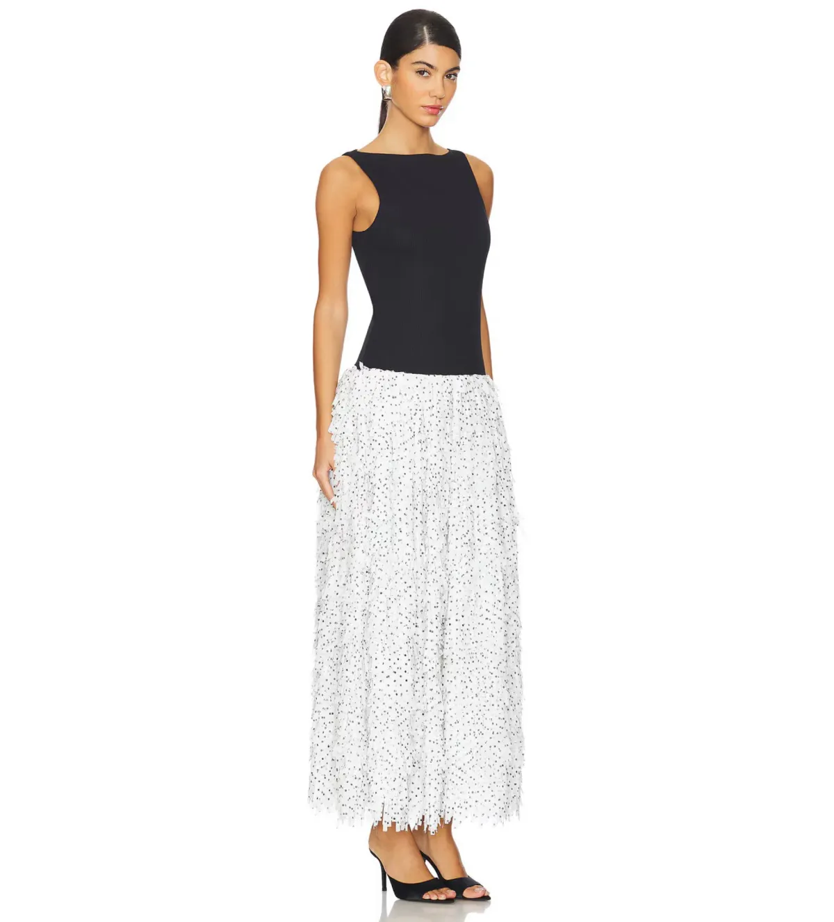 Anna Quan Leni Maxi Dress Spot Fringe Size AU 6 - Image 2