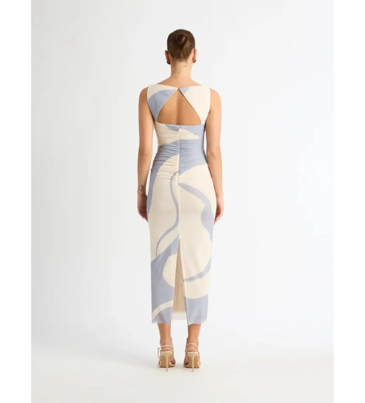Sheike Ocean Breeze Mesh Midi Dress Multi Size AU 12 - Image 2