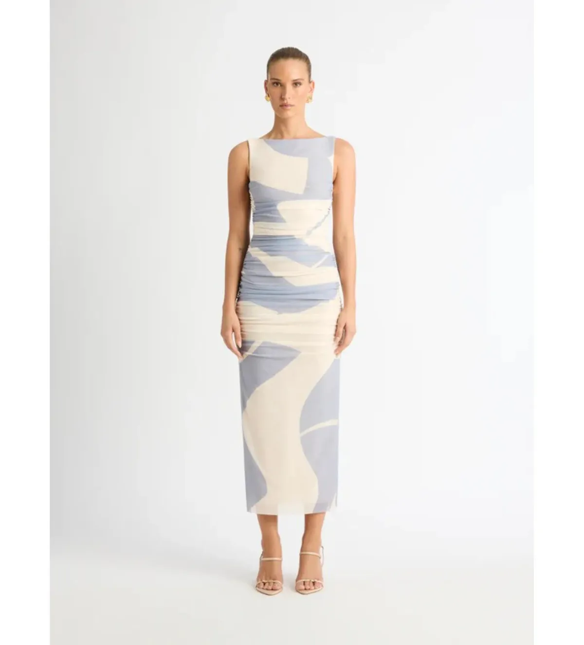 Sheike Ocean Breeze Mesh Midi Dress Multi Size AU 12 - Image 1