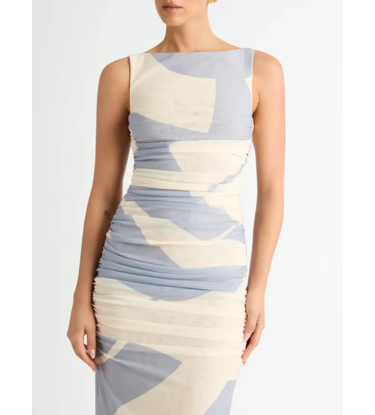 Sheike Ocean Breeze Mesh Midi Dress Multi Size AU 12 - Image 3