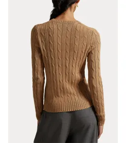 Polo Ralph Lauren Cable-knit Cotton Crewneck Sweater Neutral Size M / AU 12 for rent on The Volte - image 3