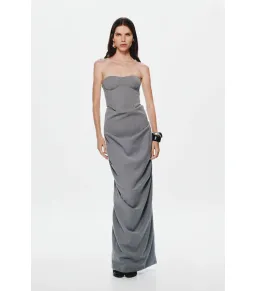 MISHA The Henri Suiting Top and Maxi Skirt Grey Size 6/XS for rent on The Volte - image 1