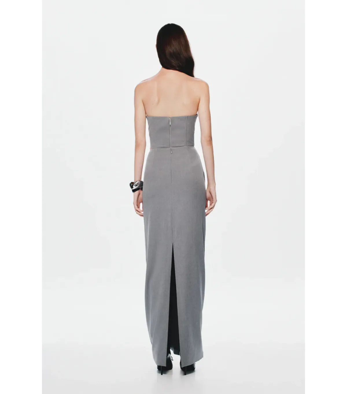 MISHA The Henri Suiting Top and Maxi Skirt Grey Size 6/XS - Image 3