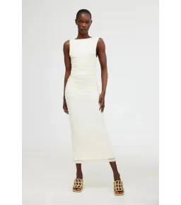Significant Other Saria Midi Dress White Size AU 12  for rent on The Volte - image 1