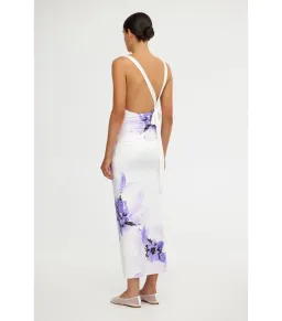 Significant Lena Midi Dress in Pearl Botanic Size AU 8 for rent on The Volte - image 3