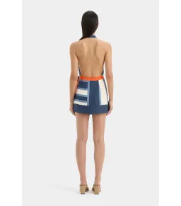 Sir The Label Dazed Wrap Halter Mini Dress Studio Print Size 0 / AU 6 for rent on The Volte - image 2