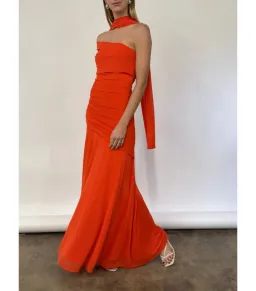 By Nicola Fiesta Off-Shoulder Maxi Dress in Fiesta Size AU 6 for rent on The Volte - image 1