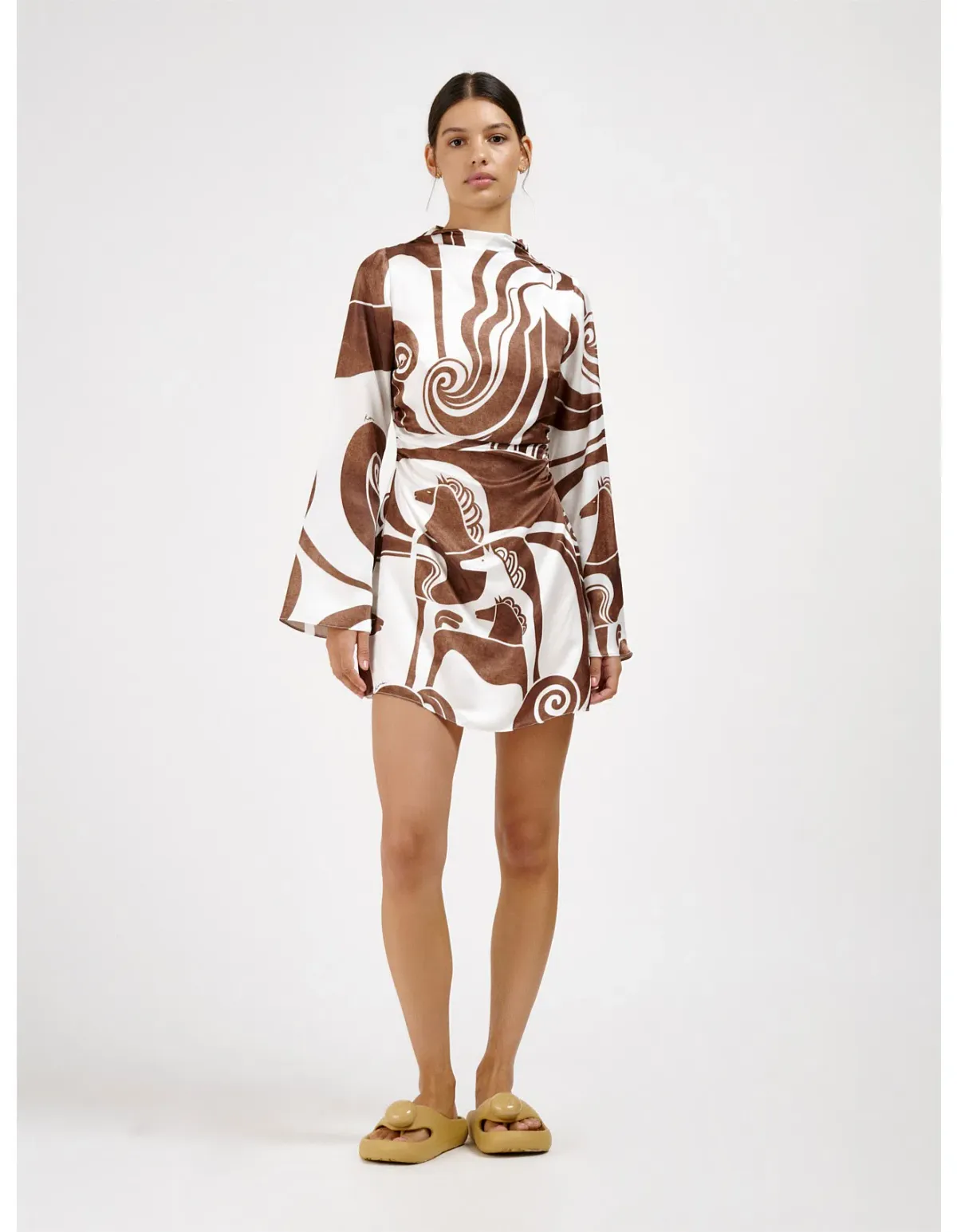 Roame Fargo Mini Dress Chestnut Size 1 / AU 8 - Image 2
