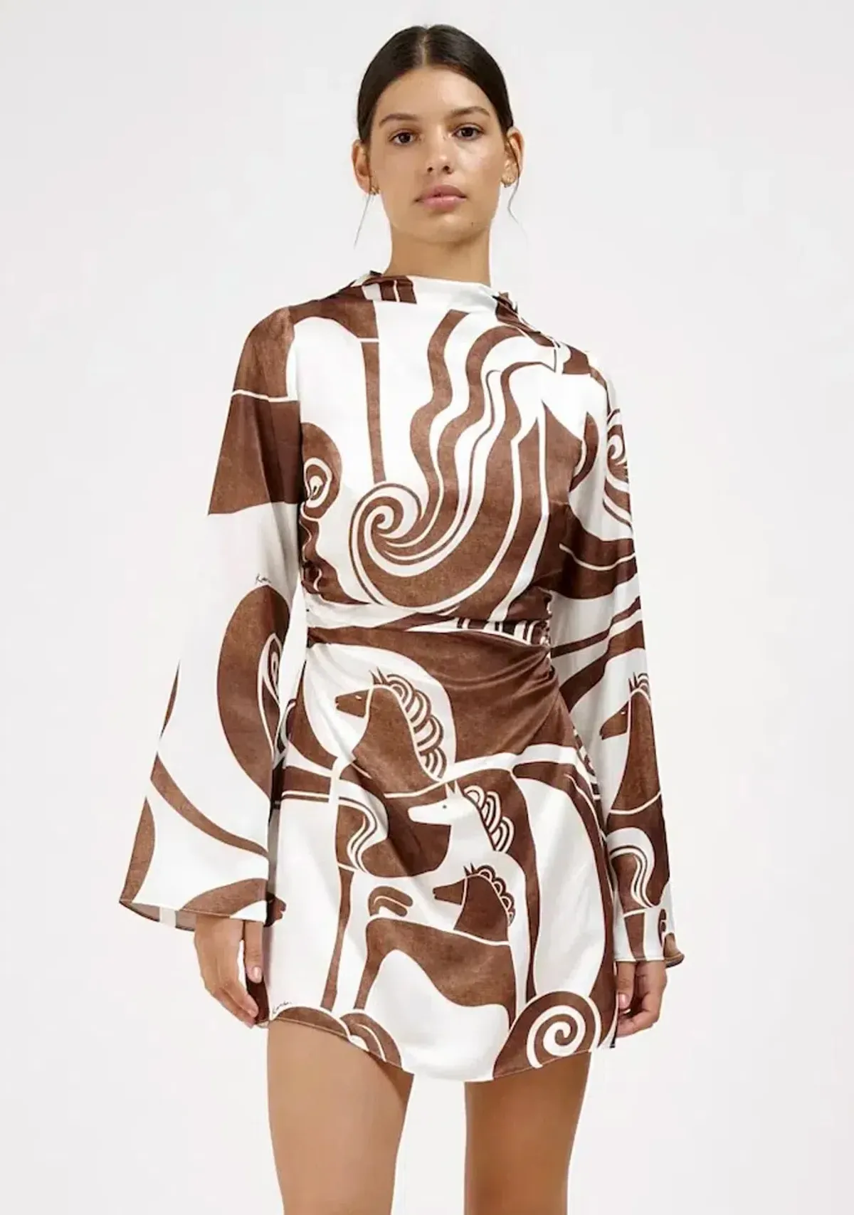 Roame Fargo Mini Dress Chestnut Size 1 / AU 8 - Image 1