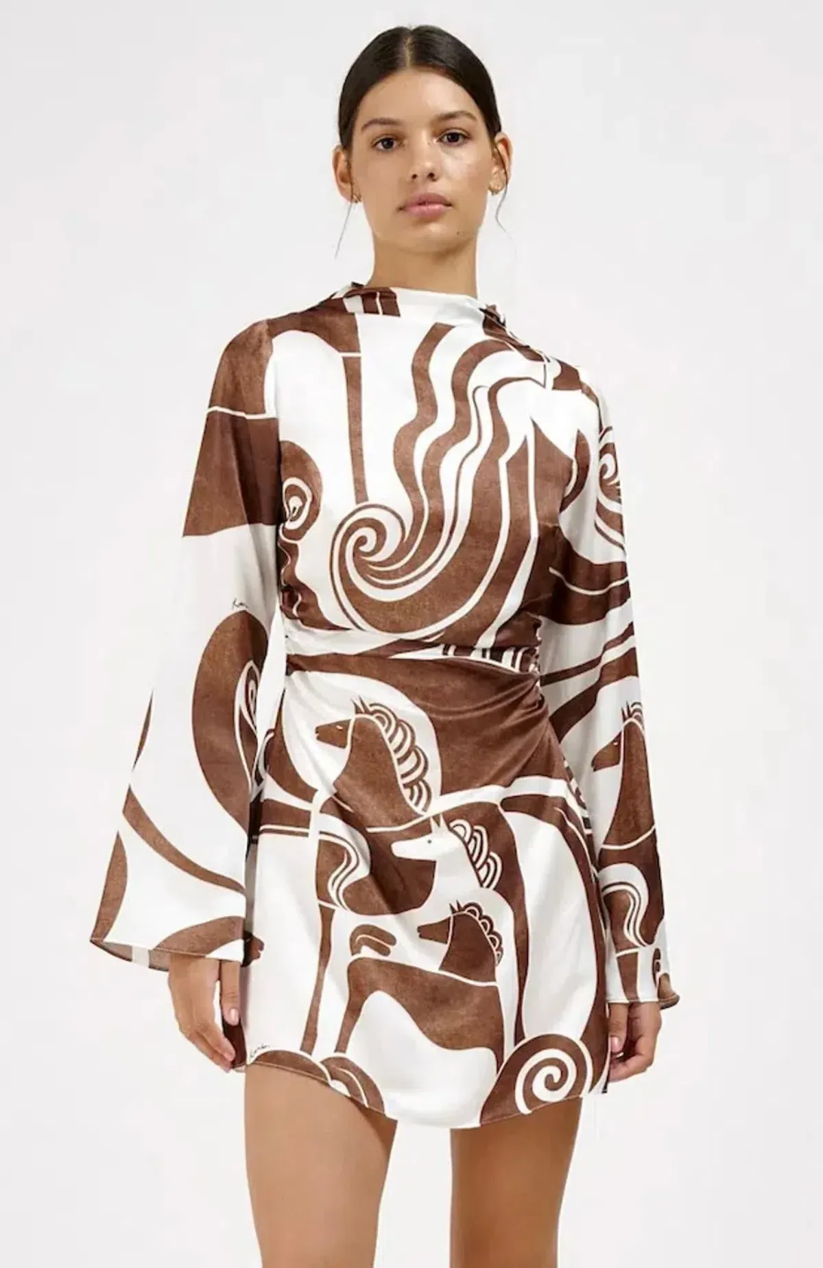 Roame Fargo Mini Dress Chestnut Size 1 / AU 8 - Image 1