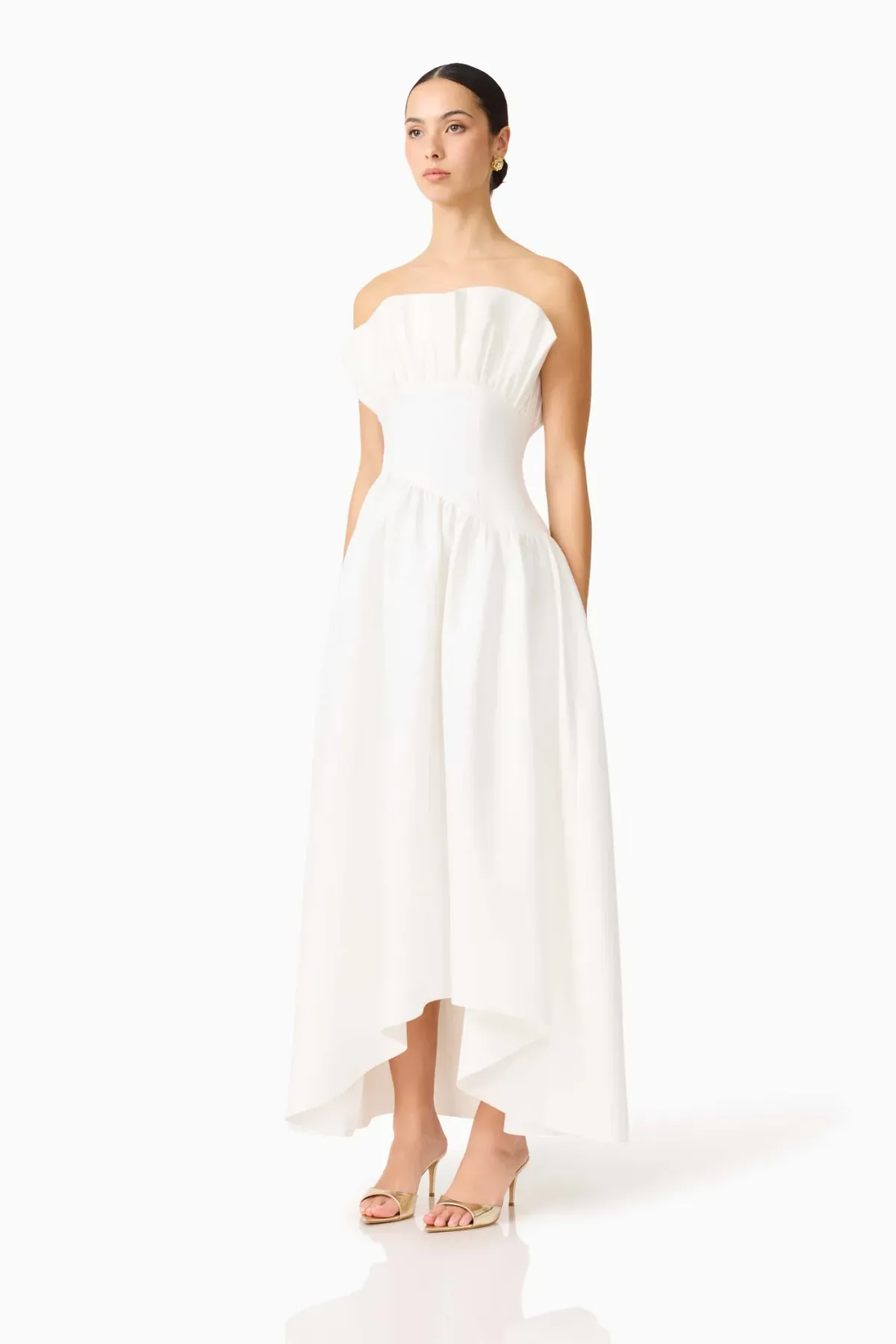 Elliatt Laurel Sleeveless Maxi Dress White Size L / Au 12 - Image 2