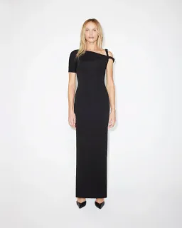 KHY Sueded Stretch Twist Maxi Dress Black Size S / Au 8  for rent on The Volte - image 1