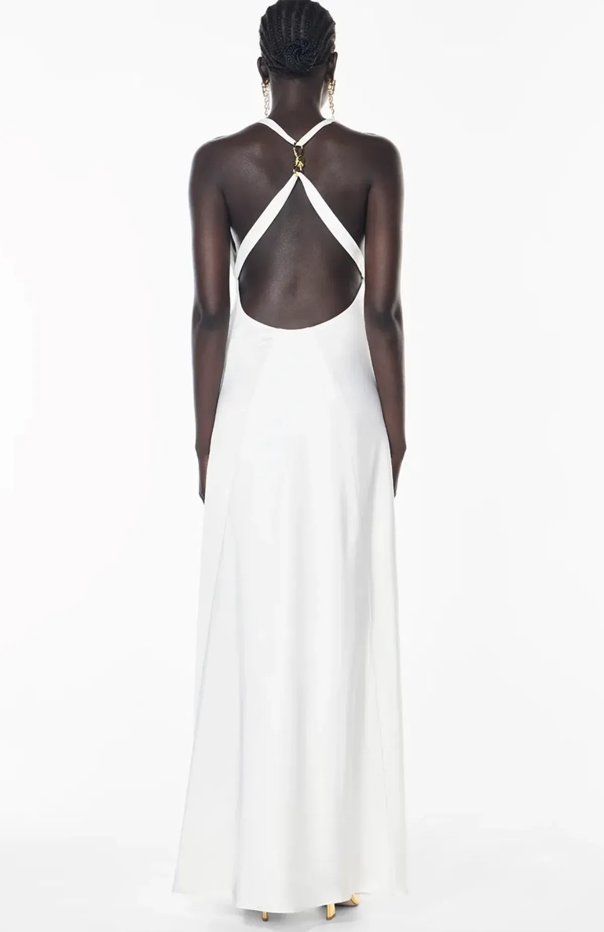 Manning Cartell CHARMED COWL SLIP DRESS in White AU 8 - Image 3