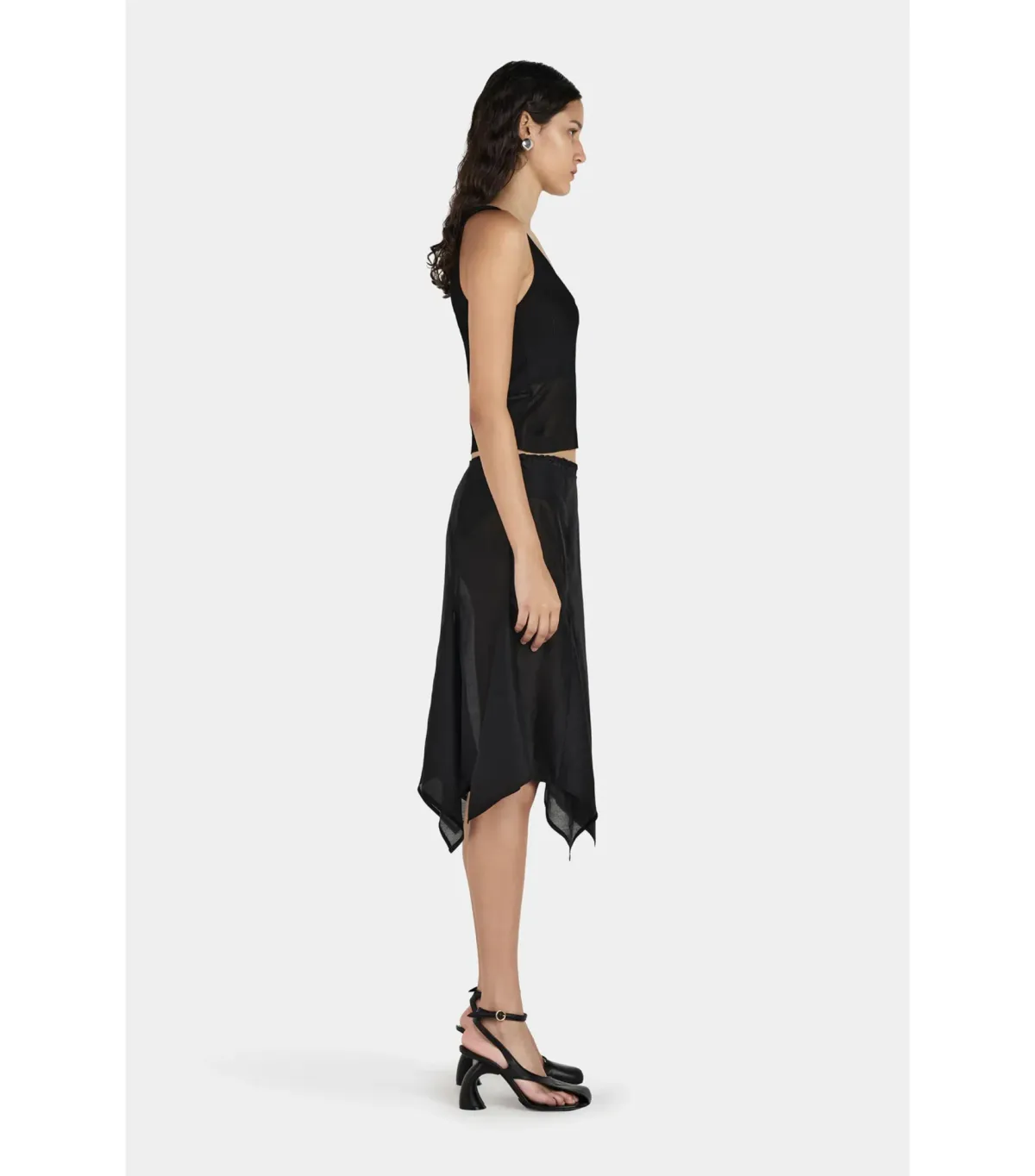 Hansen and Gretel Miller Knee Length Skirt Black Size AU 6 - Image 6