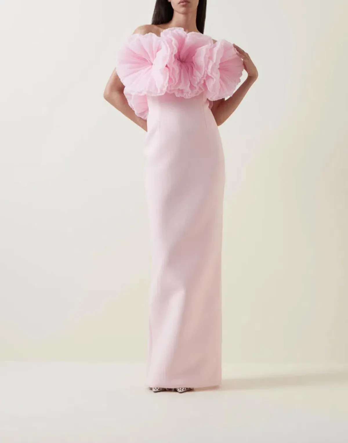 Rachel Gilbert Angelo Maxi Gown Pink 3 / AU 12 - Image 1