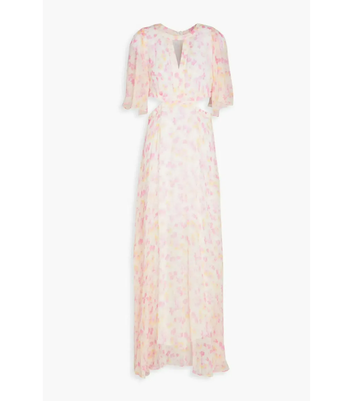 Maje Cutout Georgette Maxi Dress Printed Size 36 / AU 8  - Image 3