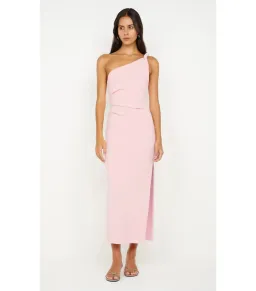 Bec & Bridge Ariven Asym Midi Dress Pink Size AU 12 for rent on The Volte - image 1