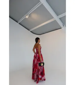 Aje Flora Maxi Gown Prismatic Floral Red Size AU 8 for rent on The Volte - image 5